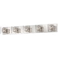 thumbnail image 2 of Possini Euro Design Modern Wall Light Chrome Wrapped Wire 39" Clear Glass for Bathroom Over Mirror, 2 of 8
