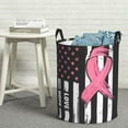 thumbnail image 6 of Goofa Ribbon Breast Cancer Awareness Printed Circular Hamper,Laundry Basket with Handles,Storage Baskets Foldable,Large Capacity Laundry Hamper-Small, 6 of 6