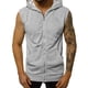 thumbnail image 1 of pstuiky Camisetas sin mangas para hombre, Top sin mangas con capucha, cremallera y bolsillos de color liso para hombre Camisas para hombres xl, 1 of 6