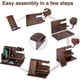 thumbnail image 5 of Regalo para hombres y mujeres, regalo del Día del Padre, organizador de escritorio multifuncional y estación, soporte de madera para teléfono, monedero y organizador de relojes, cumpleaños, 5 of 5