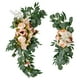 thumbnail image 5 of Flores artificiales rústicas, decoración de arco, arreglo floral, vegetación decorativa, guirnaldas florales para dormitorio, ventana, , champán perfecl Guirnalda de arco de boda, 5 of 8