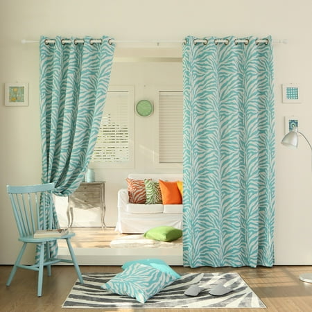 Home Fashions Zebra - Best Home Fashion Zebra Room Darkening Grommet Top Curtain