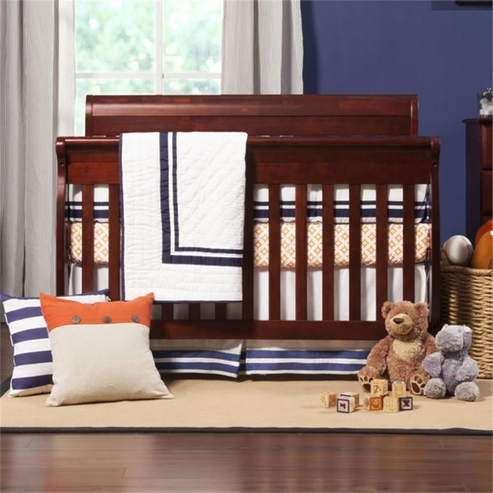 DaVinci Kalani 4-in-1 Convertible Crib in Rich Cherry, Greenguard Gold Certified