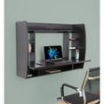 thumbnail image 2 of Wall Mount Laptop Office Desk with Shelves, 2 of 6