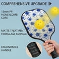 thumbnail image 4 of Pickleball Paddles Set,Pioneer Flower Floral Print Pattern Fiberglass Surface Pickleball Racket Set with 2 Indoor Outdoor Pickleball Balls and Pickleball Bag,Pickle-ball Equipment, 4 of 6
