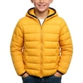thumbnail image 2 of Cethrio Boys Puffer Jackets, Warm Long Sleeve School Zip up Winter Outerwear with Pockets Yellow Size 9-10T, 2 of 5