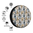 thumbnail image 4 of Susaid Llama and Cactus1 Print Tire Covers,Waterproof Anti-UV Snow Sun Rain Tire Covers for RV,Truck, SUV, Trailer, Camper-16 inch, 4 of 6