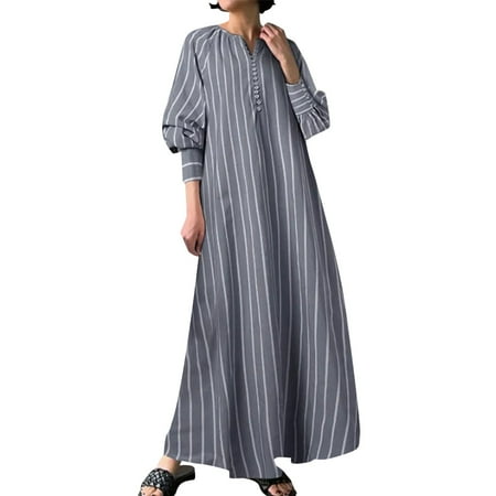 

Summer Ventilative Clothes for Women Ramadan Traditional Hijab Dress Set Long Dress Robe