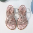 thumbnail image 2 of Godom Sandals for Girls Open Toe Cute Princess Flats Sparkly Summer Dress Shoes for Toddler Little Big Kid, 2 of 7
