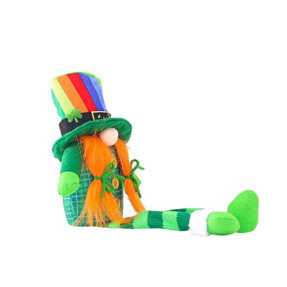 FYHALE St.Patrick's Day Gnomes Plush- 1 PCS Leprechaun Doll Decorations Irish Green Shamrock Gift Swedish Tomte for Home Table Ornaments