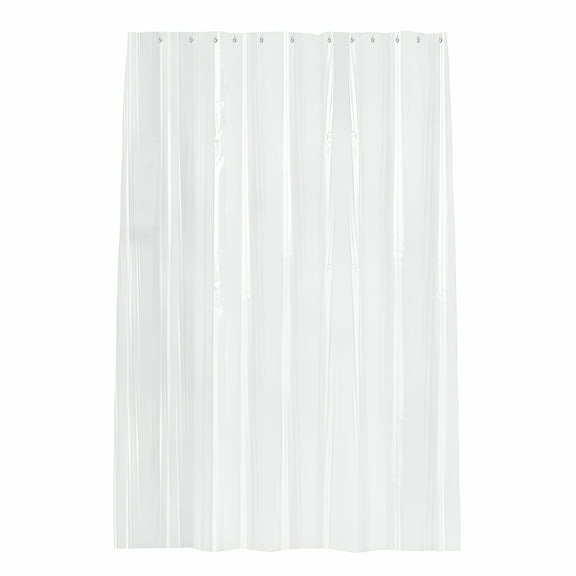 AUQ Heavy Duty Clear Shower Curtain Liner 70 X 70 Inches with 3 Bottom Magnets,PVC-Free Thick Peva Weighted Shower Liner,Waterproof Transparent Plastic Shower Curtain for Bathroom