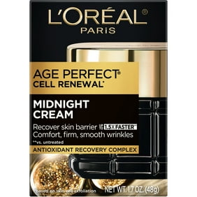 L'Oreal Paris Age Perfect Cell Renewal Midnight Cream, with Antioxidant Recovery Complex, 1.7 oz
