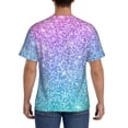thumbnail image 2 of Naloa Multicolor Glitter Men's T-Shirt Sport T-shirt Men's Basic Tee Casual Men's Shirt, Round Neck, Short Sleeves - 3X-Large, 2 of 5