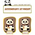 thumbnail image 1 of Cute Panda Shaped Silicone Touch Control Night Light, Rechargeable Dimmable Led Nursery Lamp, Soft Warm Glow Bedside Light for Memorial Gifts, Bedroom and Nighttime Companion Use, Colored Light, 1 of 3