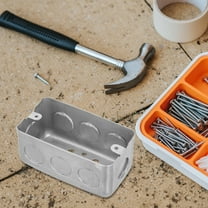 Masteelf Metal Electrical Box Single Gang Electrical Box Deep Junction Box Metal Galvanized Electrical Box Drawn Construction