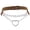 Brown, variant on Heart Choker Necklace for Women Gothic Pendant Goth Emo Colorful Gifts Stainless Steel Adjustable Dainty Cute Personalized Simple Elegant Statement Jewelry Deep Brown