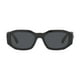 thumbnail image 3 of Gafas de sol Versace unisex con montura negra y lentes gris oscuro de 53 mm, 3 of 4