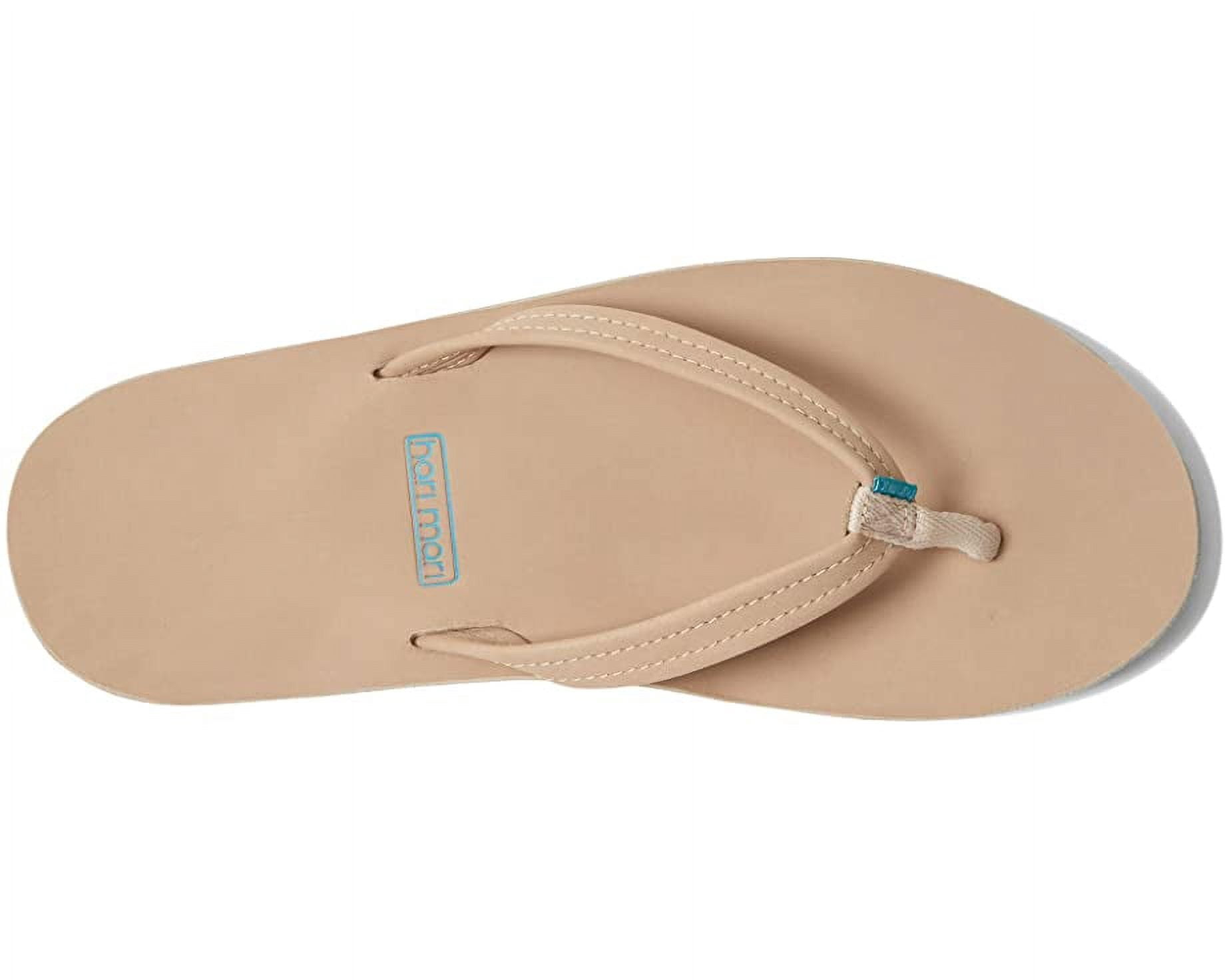 Hari Mari Women's Fields Memory Foam Flip Flops (Light Gray/Blush