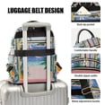 thumbnail image 3 of FORMRS Mini Backpack Purse for Women Travel Daypack Casual Shoulder Bag, Pink Seaside, 3 of 7