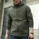 thumbnail image 1 of Puntoco Chaqueta Con Capucha Desmontable, Manga Larga, Bolsillo, Cremallera, Resistente Al Agua, De Color Sólido, Para Exteriores, Para Hombre, 1 of 9