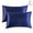 Navy Blue, variant on Gustave Set of 2 Ultra Soft Pillowcases with Envelope Closure Satin Pillow Case Standard Pillowcases King Queen Bed Size for Hair Skin, Navy
