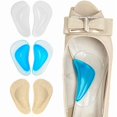 thumbnail image 1 of Arch Support Shoe Insoles for Flat Feet, Gel Arch Inserts for Plantar Fasciitis, Adhesive Arch Pad for Relieve Pressure and Feet Pain- 3 Pairs (Clear, 3 Count (Pack of 1))Large size, 1 of 5