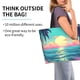 thumbnail image 2 of Disketp Retro Palm Beach Sunset Bolsa Tote Estampada para Mujer, Bolso de Hombro y de Mano para Compras y Viajes, 2 of 8