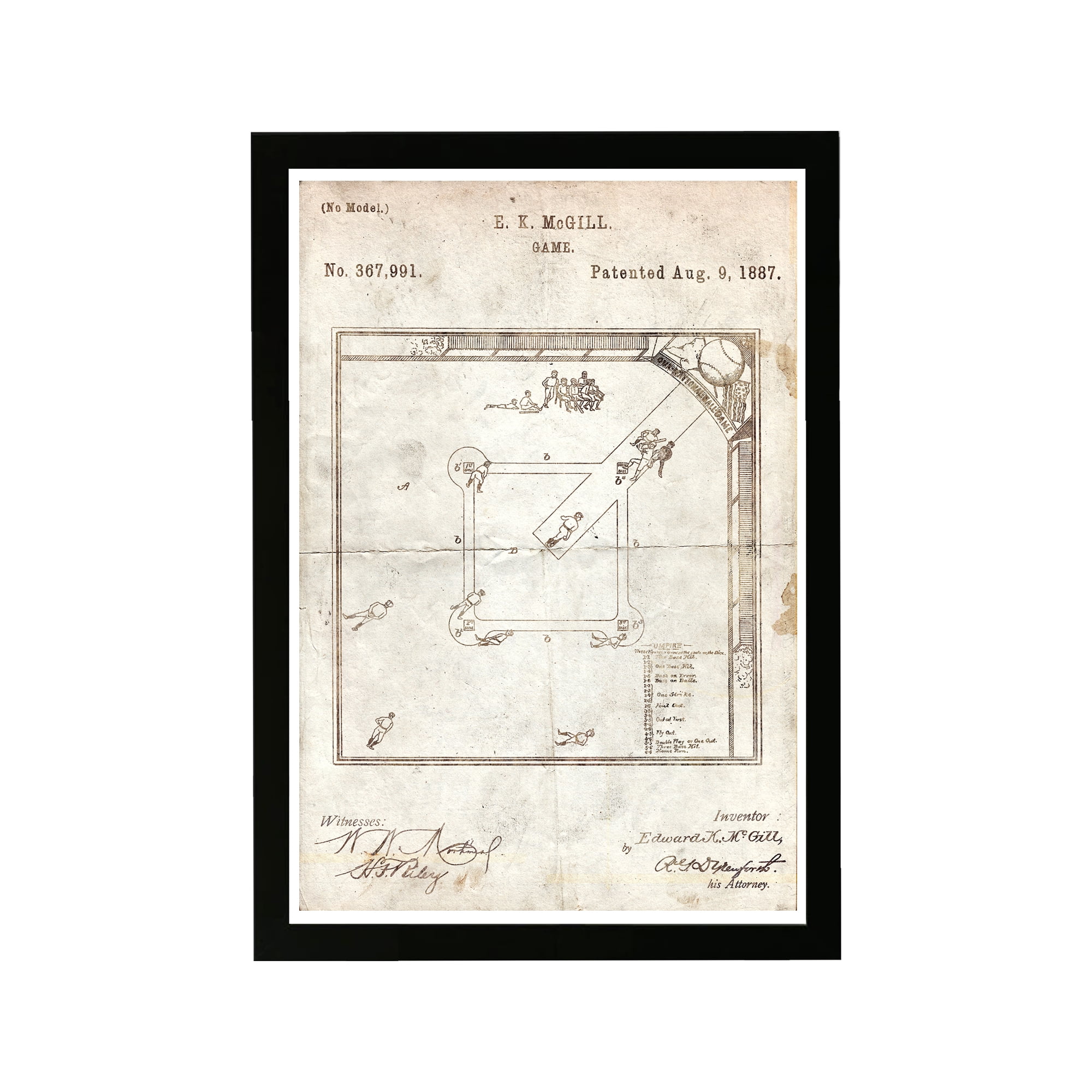 Wynwood Studio Sports and Teams Framed Wall Art Prints 'Baseball Game