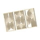 thumbnail image 5 of 3x Decoración de pared Arte decorativo Geometría Boho Moderno 3D Hueco Arcos, 5 of 9