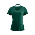 thumbnail image 4 of Tops for Women Short Sleeve V Neck Loose Casual Blouses Summer Tees Criss Cross Soft Tee Shirt 2025 Fashion, 4 of 9