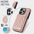 thumbnail image 4 of Compatible with iPhone 16 Pro max Wallet Case for Women Crossbody Phone Case PU Leather Zipper Handbag Wrist Strap Cover Credit Card Holder,for Apple 16 Pro,Cell Phone Cases, 4 of 7