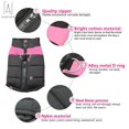thumbnail image 5 of Gustave Waterproof Warm Dog Clothes for Winter Pet Coat Protection Down Dog Vest For Medium Dogs (15lb-66lb) "2XL,Pink", 5 of 8