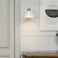 thumbnail image 4 of Globe Electric Berkeley 1-Light White and Brass Plug-in or Hardwire Swing Arm Indoor Wall Sconce, 4 of 10