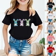 thumbnail image 5 of MUXiin Easter Shirts for Girls Size 6 Cute Graphic Short Sleeve Tee for Toddler Cute Easter Day Pullover Tops Kids Summer Clothing Easter Gifts for Boys(Pink,2-3 Years), 5 of 5