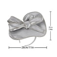 thumbnail image 5 of Oversized Bowknot Fascinator Hat With Rhinestones Trim Decors For Bridal Ceremonies Outdoor Event And Special Celebratio, 5 of 9