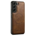 thumbnail image 2 of Allytechgroup Wallet Case for Samsung Galaxy S22 Plus Compatible with MagSafe Detachable Pocket Wallet Magnetic Card Bag PU Leather Case with Kickstand Credit Card Slots Wireless Charging - Brown, 2 of 10