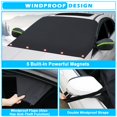thumbnail image 4 of Funda de parabrisas Tevlaphee para hielo y nieve con imanes, ajuste universal, 4 of 6