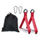 thumbnail image 2 of Asas de ejercicio antideslizantes para poleas de máquinas de cable, gimnasio en casa y levantamiento de pesas rojo, 2 of 8