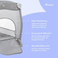 thumbnail image 2 of hauck Sleep N Play Center Portable Travel Cot w/Bassinet & Playpen, Stars Grey, 2 of 5