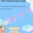 thumbnail image 2 of Light-Up Flying Disc Cat Launcher Set, Celerypets Meowvo Upgraded Flying Disc Launcher Cat Toy with Colorful Flyings Propellers Set, Flying Cat Toys Launchers Gun for Cats Chasing (Pink), 2 of 8