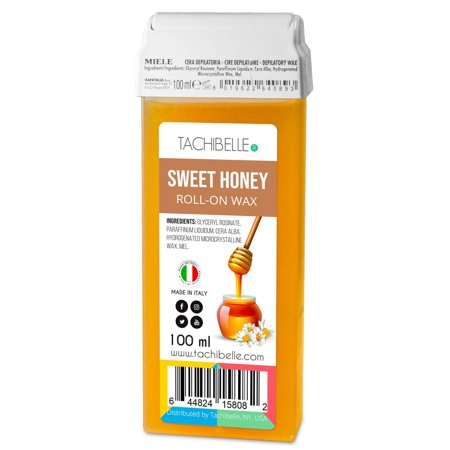 Tachibelle SWEET HONEY ROLL-ON wax, body Hair Removal Wax Cartridge for Professional/Home uses, 100 mL