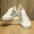 thumbnail image 6 of 2026 New Men'S Fashion Sneakers - All-Season Comfort, Lace-Up Low Tops for Casual Attire, Outdoor Activities, and Daily Wear，Thick Sole Casual & Sport Shoes with Star Pattern, White & Black Design, 6 of 9