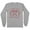 Grey, variant on Candy Cane Christmas Club Long Sleeve Shirt Unisex Large White