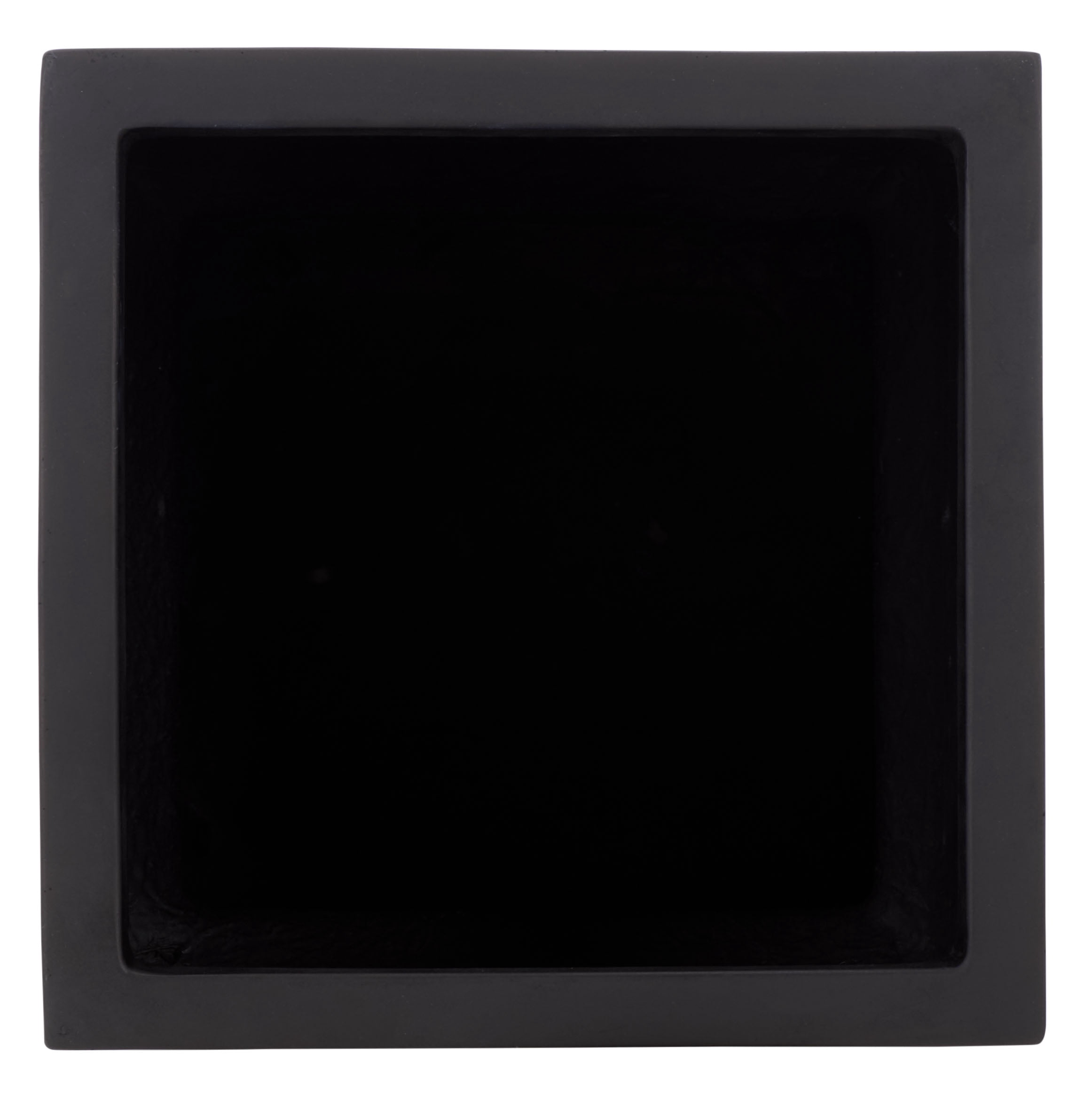 Safavieh 11.8" x 11.8" x 23.6" Square Black Fiberstone Planter