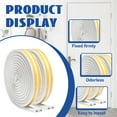 thumbnail image 3 of XIBUFE 2Pcs Door Stoppers Bottom Low Temperature Under Draft Stopper Self-Adhesive white, 3 of 7