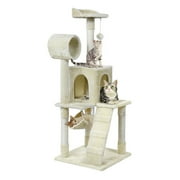51" Cat Tree Tower Condo Furniture Scratching Post Pet Kitty Play House Hammock