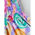 thumbnail image 6 of Franhais Little Girls Sweet Style Outfit,Summer Printing Sleeveless Slip Princess Dress + Headwear, 6 of 8