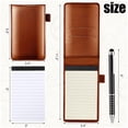 thumbnail image 2 of Conjunto Mini Porta Bloc de Notas de Bolsillo Outus con Cubierta de Cuero y Bolígrafo, 2 of 6