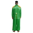 thumbnail image 2 of YiZYiF Mens Halloween SGT Sergeant Pepper Costume 60s Hippie Music Star Jacket with Pants 2Pcs Set Green L, 2 of 7