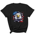 thumbnail image 2 of Busydd T Shirts for Man 4th of July Casual Comfy Lightweight Cotton T Shirts Round Neck Short Sleeve Summer Tops Trendy USA Flag Print Patriotic Independence Day Tees, 2 of 5